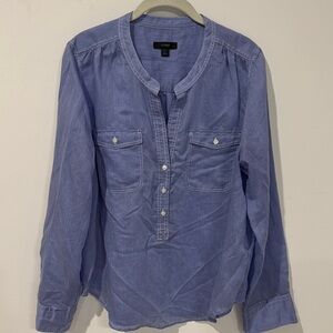 J. Crew Indigo Button Down Shirt